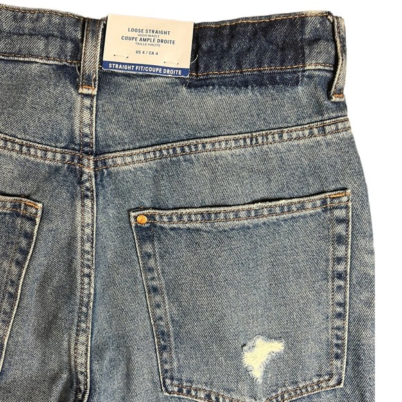 NWT H&M Loose Fit Straight Fit Jeans 4 - Picture 4 of 4